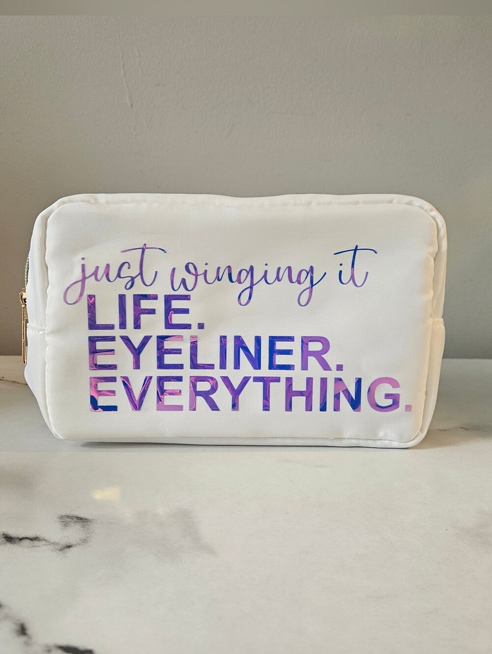 Snarky, Sassy & Sarcastic Nylon Cosmetic Pouch w/ HOLOGRAPHIC Font (PICK 1) - Picture 8 of 16
